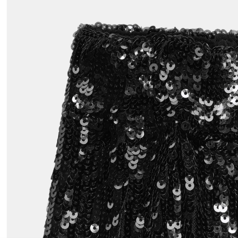Zara SEQUIN BALLOON PANTS BLACK